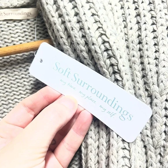 NEW Soft Surroundings Shawl Collar Cardigan size small wool cashmere blend women - Picture 5 of 9